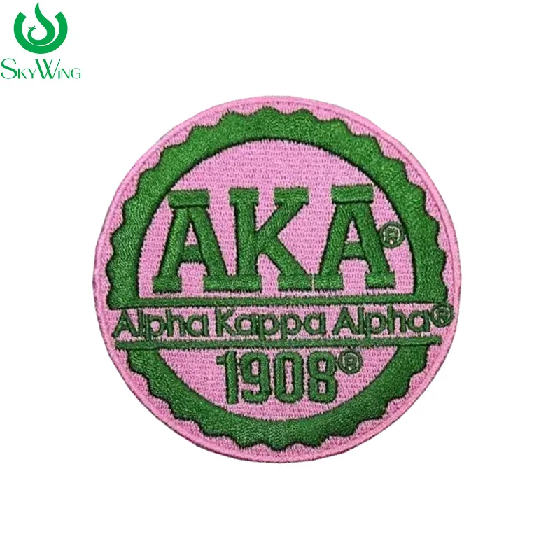 Chenille Pink and Green AKA Sorority Pinky Promise AKA Versary Gift  Founders' Day Iron On Embroidered Patch for Jacket - AliExpress