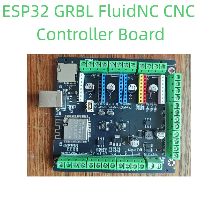 บอร์ดควบคุมเครื่องแกะสลักเลเซอร์ 3-4 แกน ESP32 GRBL
