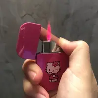 Mini Kawaii Cute Lighter for Ladies Windproof Pink Flame Cigarette Lighter Refillable Butane Gas Lighters Smoking Accessories 1