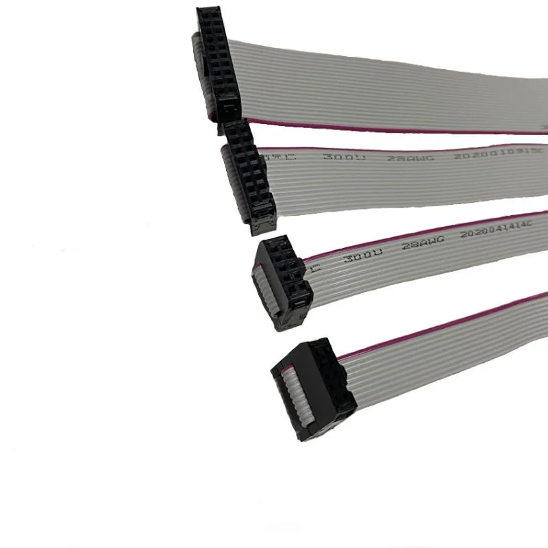 5PCS Flat Ribbon Data Cables for LED Display Receiving Card connection Pure Copper Signal 20cm 40cm 60cm 80cm 100cm Length