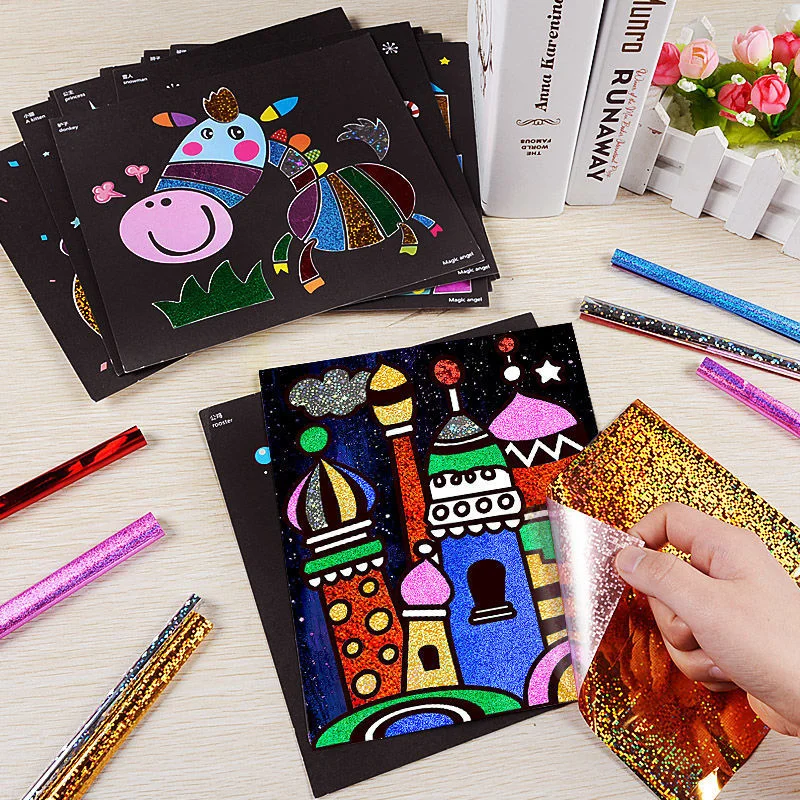 DIY Magic Transfer Painting Crafts 3