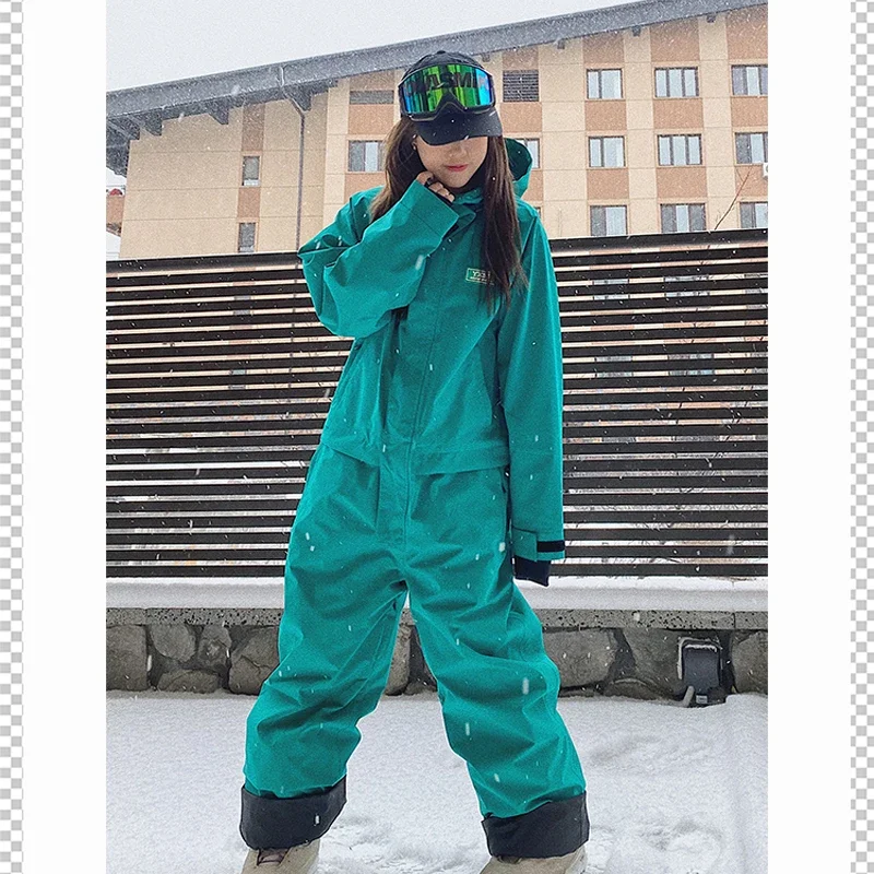 Ski Overalls Women Sports Outdoor Snowboarding Jumpsuits One Piece Overalls Waterproof Windproof Ski Suit ski wear