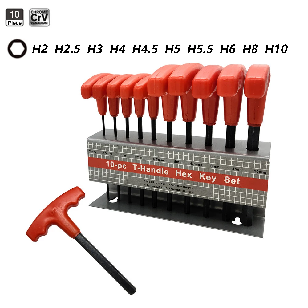 Eklind T Handle Hex Wrench Set 60614 SAE 13pc 5/64"-3/8 Inch 6" T-Handle W Stand - Bowers Tool Co - View #2