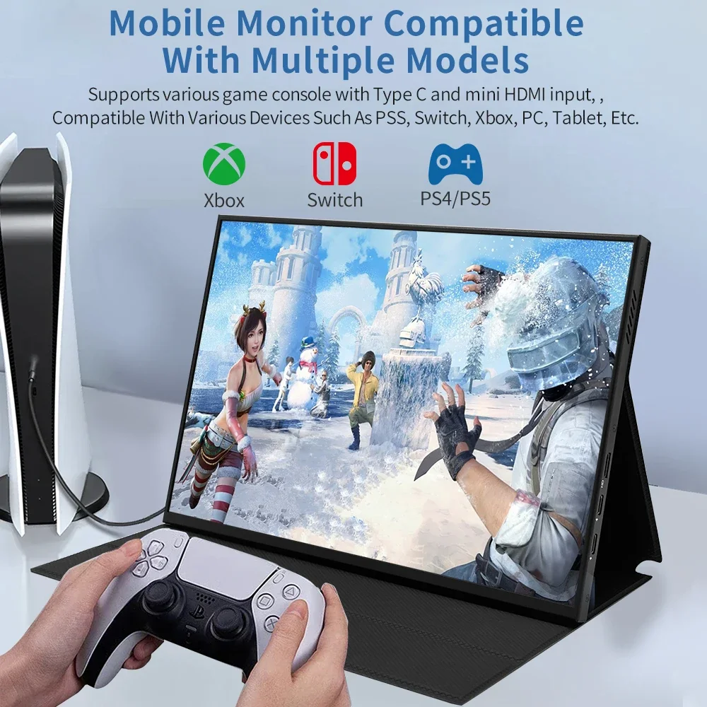 Ojiami-ミニラップトップ用のHDMIタイプCモニター,12.3インチ