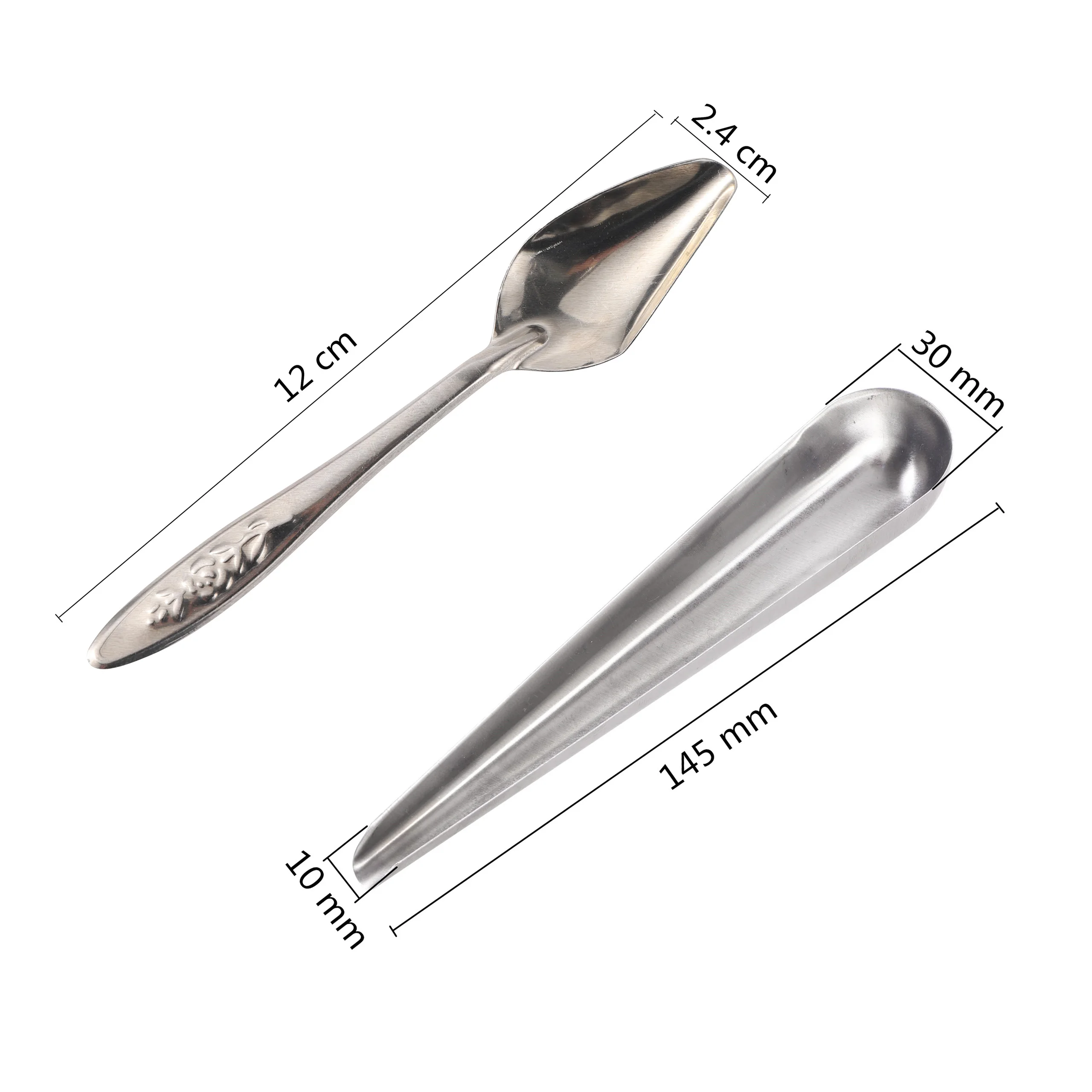 Bird Feeder Parrot Feeder Bird Feeding Tool Pet Bird Parrot Cage Stainless Steel Feeder Stainless Steel Food Spoon Feeding Supplies