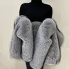 Street Fashion Luxury Faux Fur Coat Women Winter 2023 Hot Cool Girls Fluffy Short Fur Fox Jacket 5