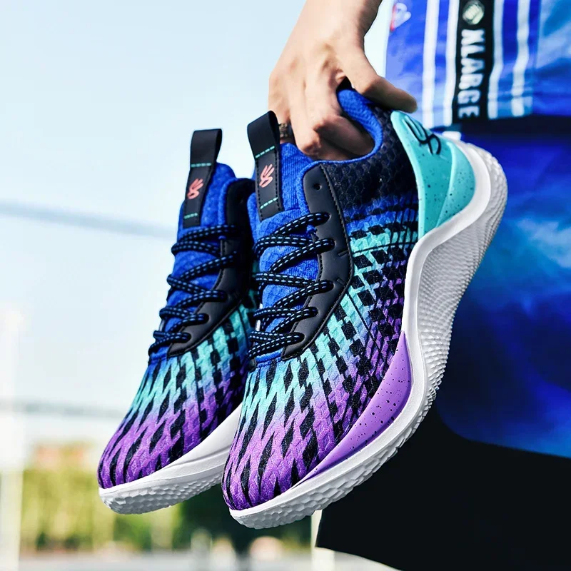 New Curry 10 basketball shoes net surface breathable low top combat guard student professional youth sports shoes men's shoes 6