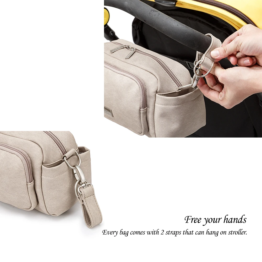 Soboba Stroller Bag for Baby Multi-function Nappy Changing Bags Adjustable Shoulder Strap Large Capacity for Baby Essentials 4