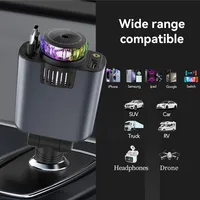 5-in-1 PD45W Car Charger USB Type-C Power Adapter Phone Charger With Roof Starlight Aromatherapy Air Freshener For IOS Android 5