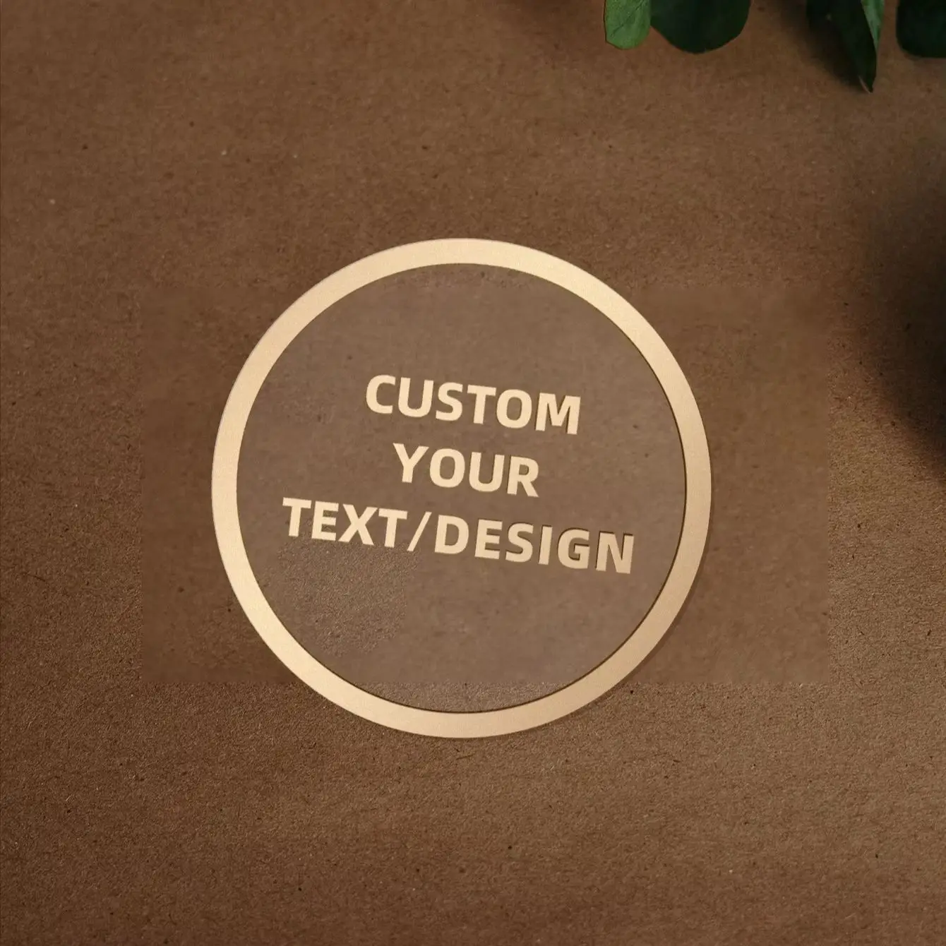Custom Round Stickers with Personalized Text & Image for Craft Enthusiasts, Diary Decoration & Album Labels
