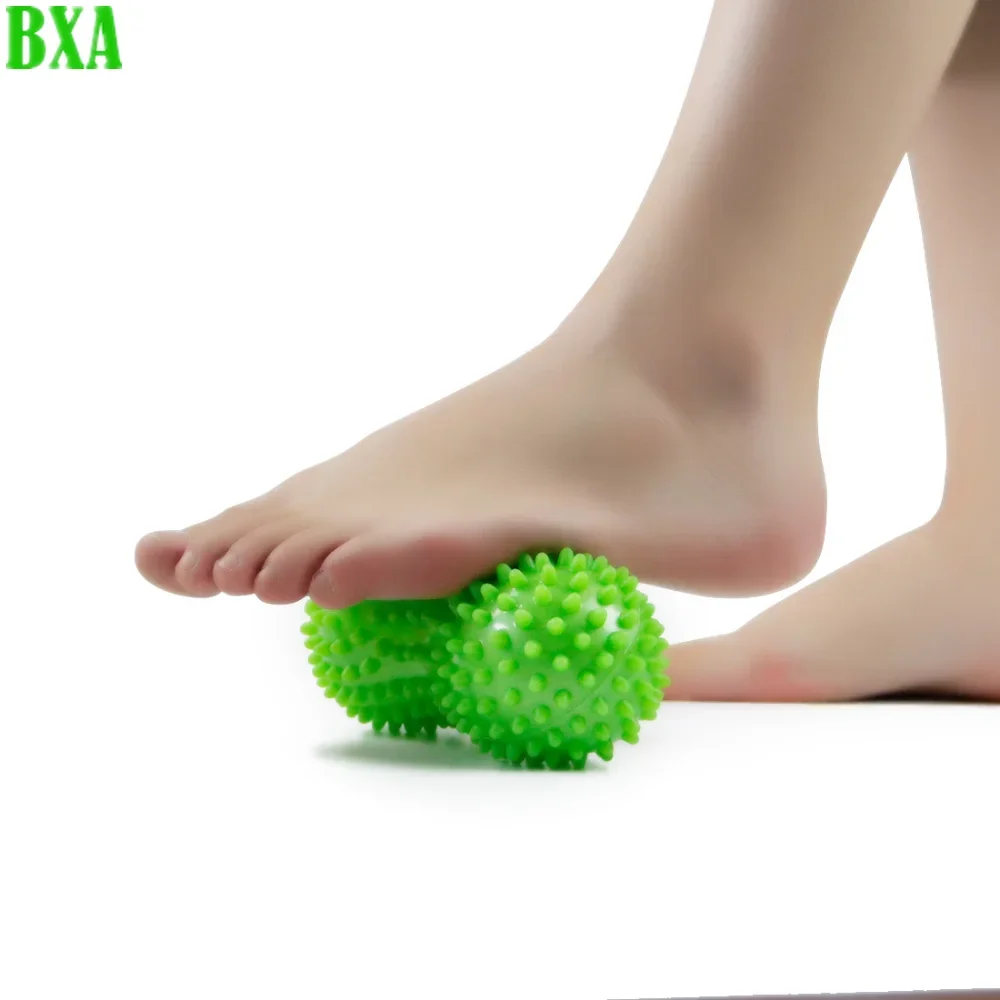 1pcs Peanut Shaped Massage Ball Colorful PVC Spiky Massage Ball Muscle Pain Stress Sensory Ball Foot Muscle Massager Relaxation