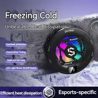 Refroidisseur mobile K52 AI avec clip magnétique, radiateur de refroidissement par glace, affichage numérique, lumière RGB, refroidisseur de jeu avec contrôle de la température 6