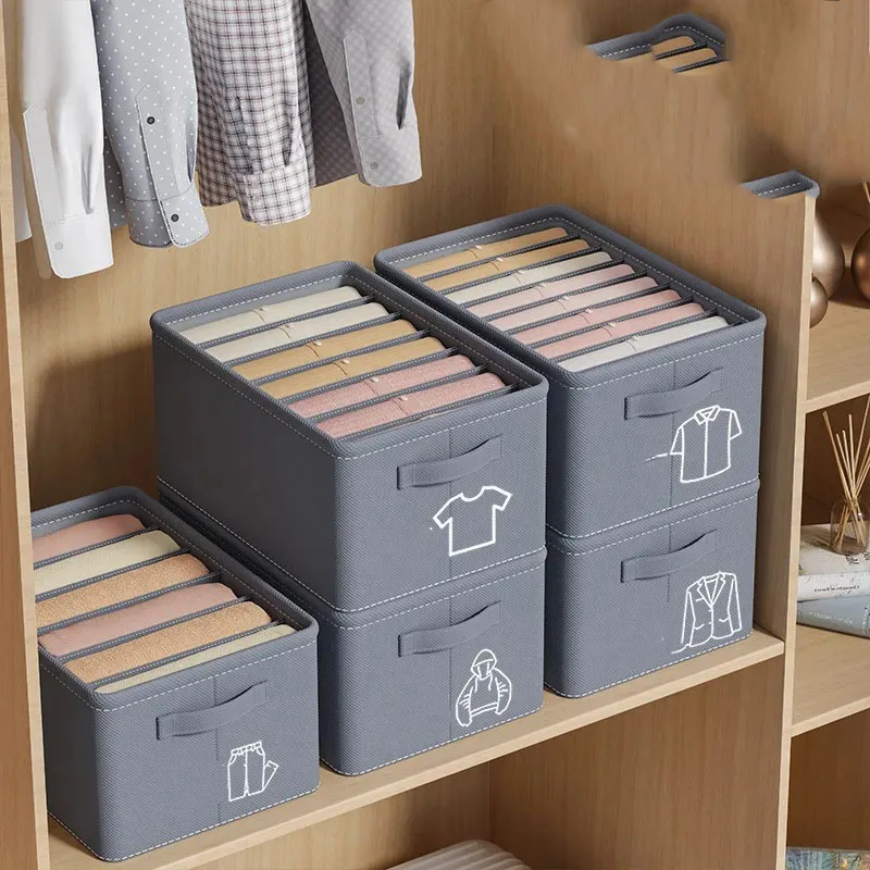 

Box Coat Box Organizer Jeans Storage Wardrobe Portable Board Cabinet Sweater Pants Clothes Shirt Cassestrong Large Storage