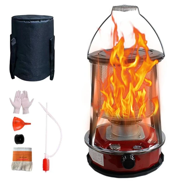 Portable Kerosene Heaters,Emergency Heater for Power Outage,Stainless Steel  Oil Heater,Energy Saving Non Electric Heaters,Suitable for Outdoor Camping
