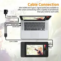 GAOMON PD1161 Drawing Tablet with Screen, Digital Art Tablet with Battery-Free Stylus 11.6-inch Tilt 8 Shortcut Keys - Image 5