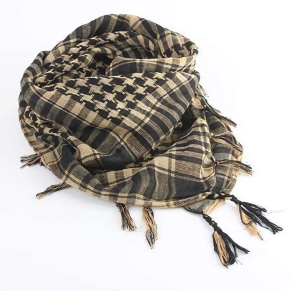 Printed Scarf Cotton Men Shawl Arab Scarf Men Fashion Hijab Scarf Spring Army Plaid Head Tassel Pashmina Keffiyeh printed scarf plain hijab scarf