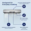 Hauslane | Chef Series 30” C400 Range Hood Slim Under Cabinet Kitchen Extractor - Stainless Steel Design with Self Cleaning 2