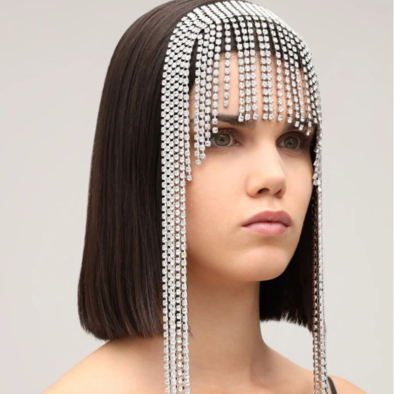 Bridal Headwear for Rhinestone for Head Chain Headpiece Hair Chain Accessories