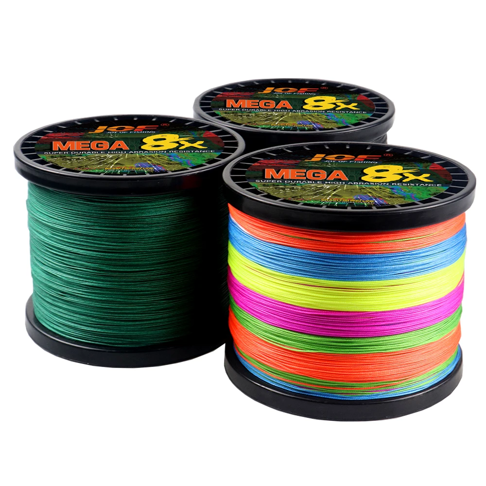 Smooth PE Braided Lines 300m 500m Multi-color Fishing Line