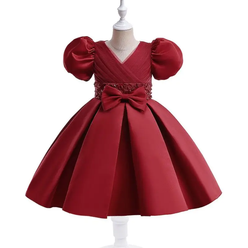 

Официальное вечернее платье-пачка для выпускного вечера для детей Роскошные платья принцессы для девочек костюм для первого причастия элегантные платья для 3-10 лет