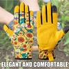 Gardening Gloves Thorn Proof Gloves Short Style Canvas Rose Pruning Garden Gloves with Touch Screen Breathable Work Gloves 1