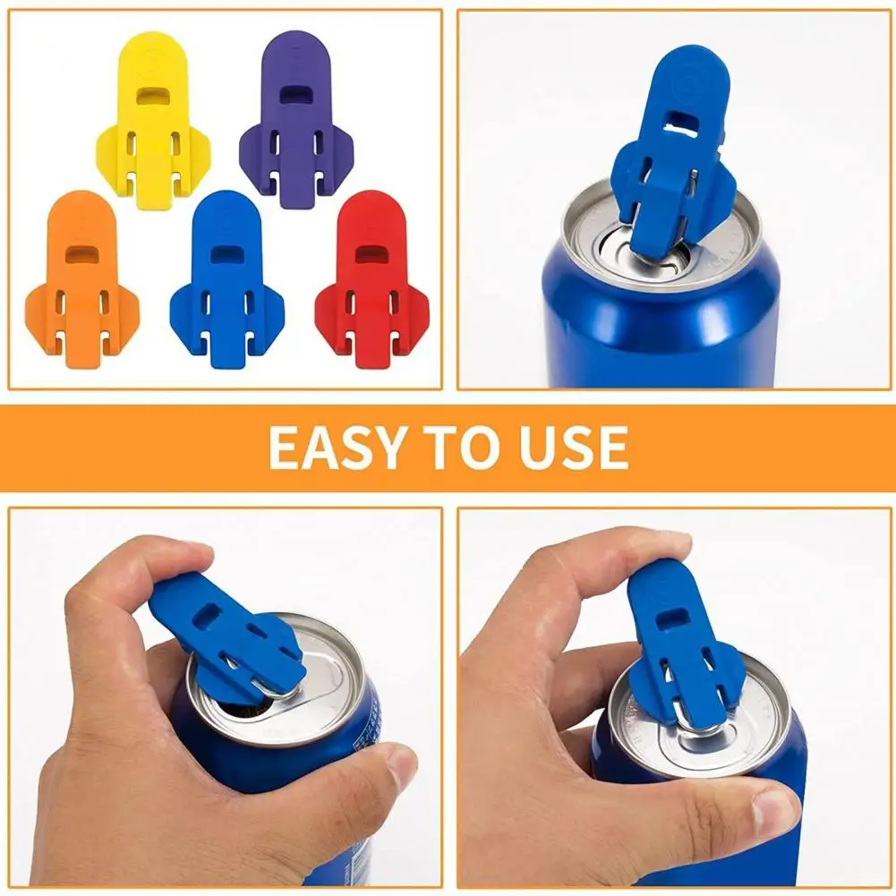 6Pcs 10cm Colorful Can Opener Manual Beer Bottle Opener Rust-Proof Reusable Quick Can Opening Tools For Soda Drink Beverage Tool