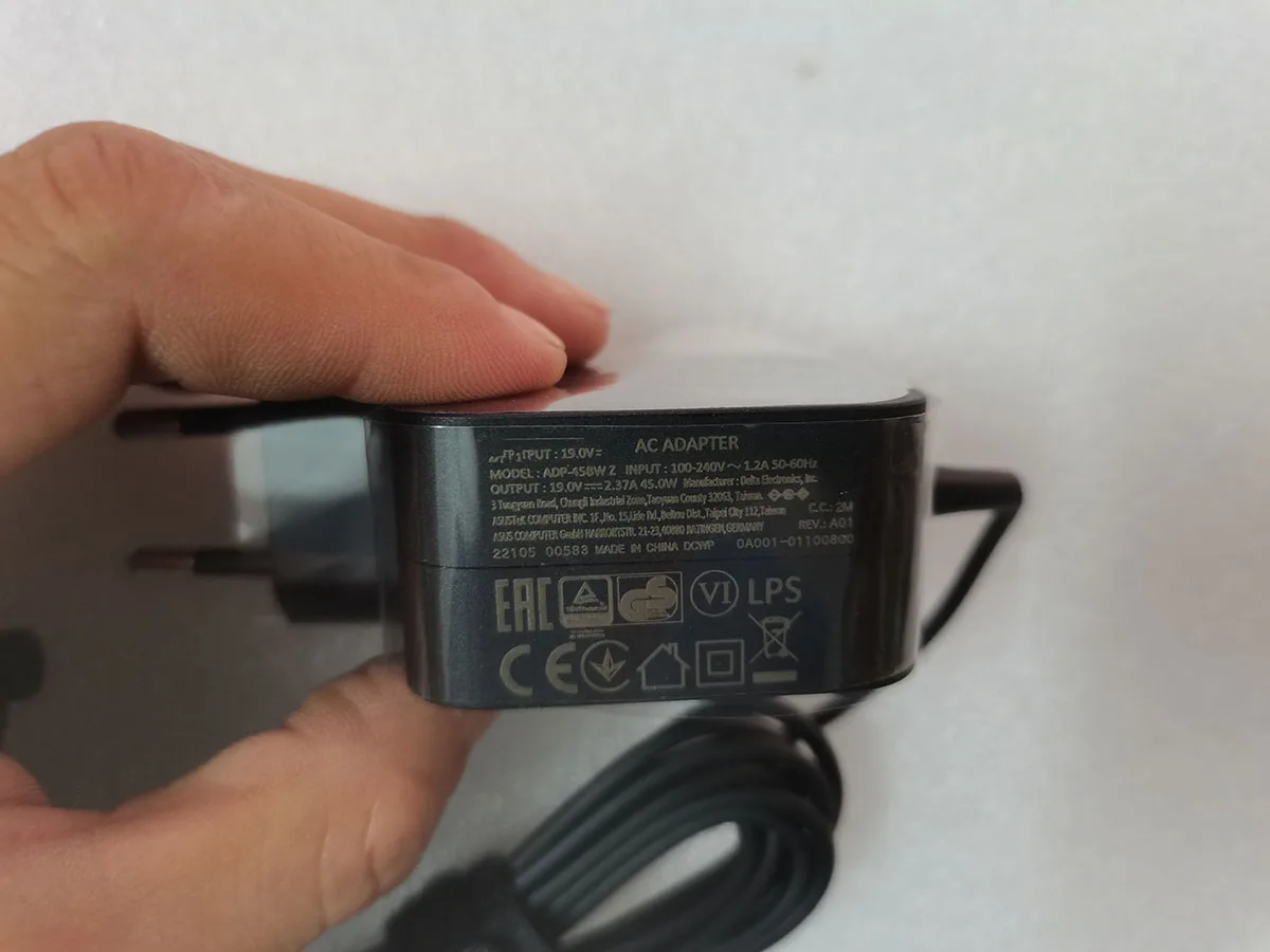 Cabo de Carregador Portátil Original para Asus Adaptador ac ue 4.0 mm 19v 2.37a 45w Adp45bw z X512d X512f X512j - Imagem 4