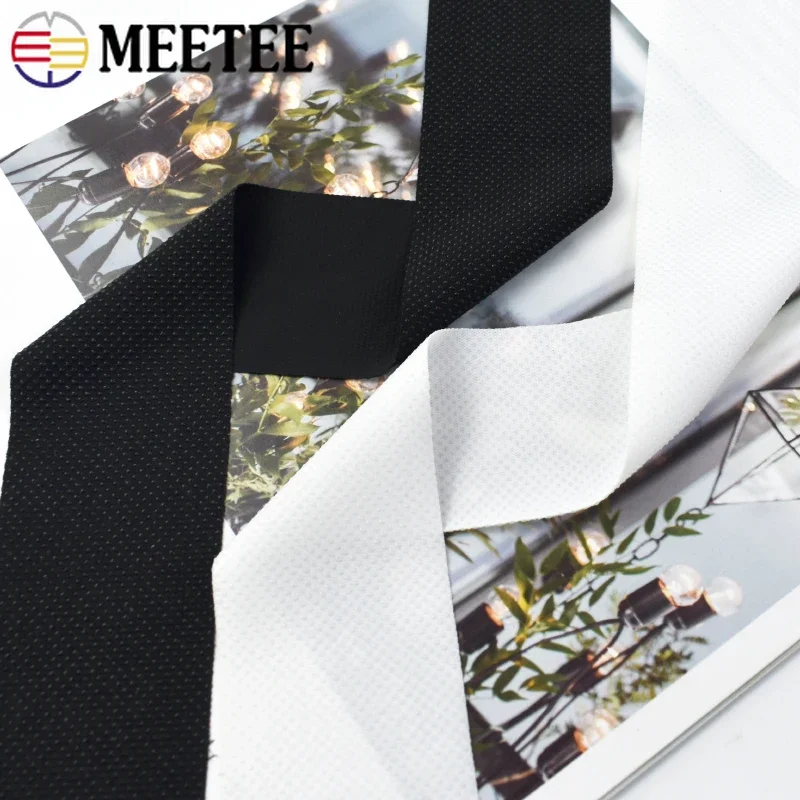 Meetee 미끄럼 방지 탄성 밴드, 실리콘 신축성 고무 밴드 웨빙, DIY 의류 벨트, 의류 재봉 액세서리, 1m, 50mm