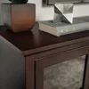 Brahm Classic Glass Door Storage TV Console for TVs up to 80 Inches, 70 Inch, Espresso Brown 4