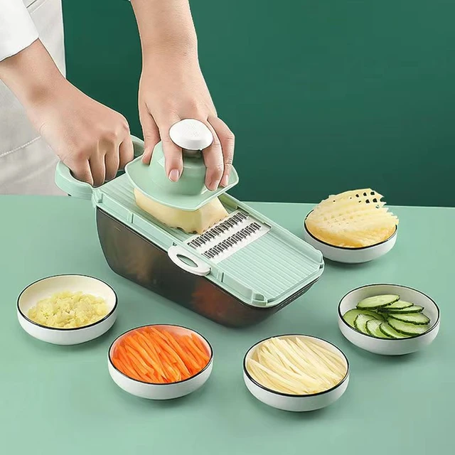 1pc Kitchenware Household Multi-functional Peeler Hand Rotating Fruit And Vegetable  Slicer Potato Cutter Kitchen Gadgets