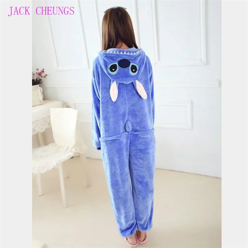 Kigurumi Blue stitch Onesies Pajamas For Adults Cute Animal Pyjamas Unisex Cartoon Anime Cosplay Costume