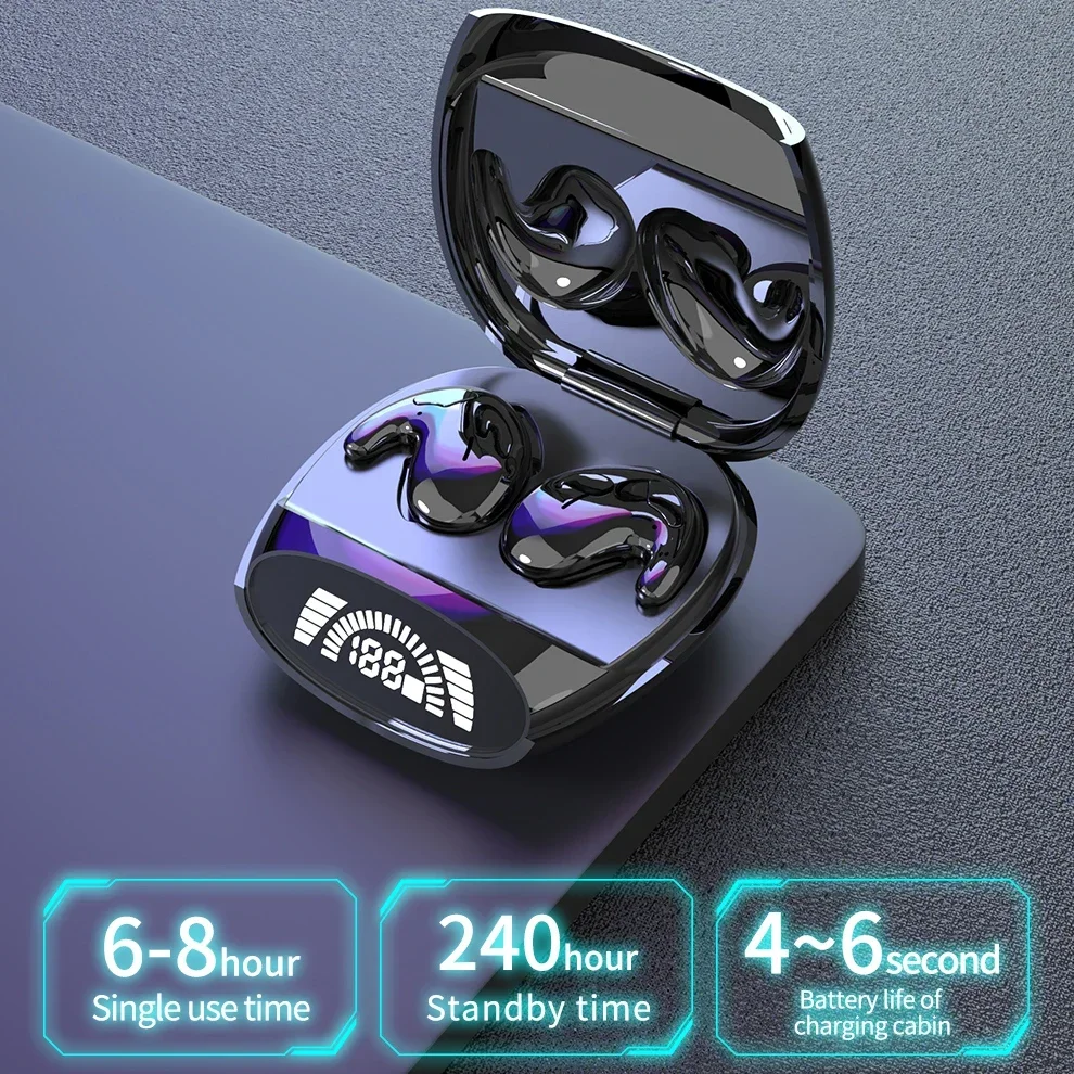 

Mini Headphones Hidden Noise Cancelling TWS Wireless Headsets Sports Stereo Bluetooth 5.3 Earphone Sleep Invisible Earbuds Tiny