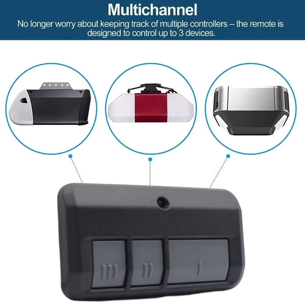 893MAX Remote Garage Door Opener New Universal For Chamberlain Liftmaster Craftsman 315MHz 390MHz Handheld Transmitter 2