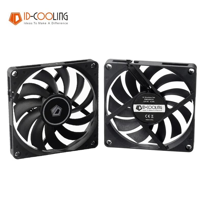 Id-refrigeração-ventilador Preto da Caixa do Mini pc 80 mm Pwm 8003000rpm Ultra-fino Espessura de 10 mm Temperatura Controlada Refrigeração Ventilador - Imagem 2
