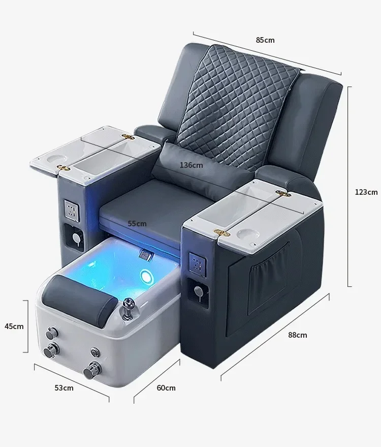 Pedicure Chair Nail sofa Foot eyelash shop Reclining chair Multifunctional electric foot chair Massage foot bath sofa nail salon