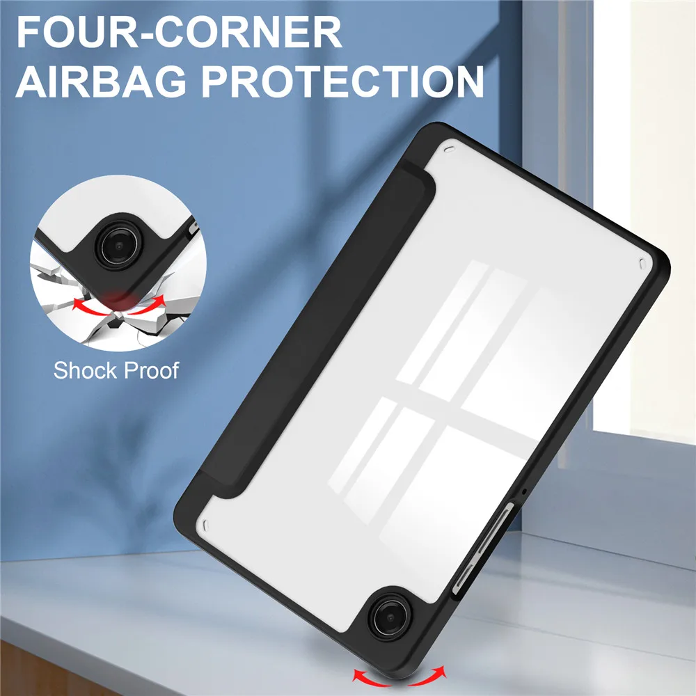 Acrylic Back Stand Tablet Case with Pencil Holder