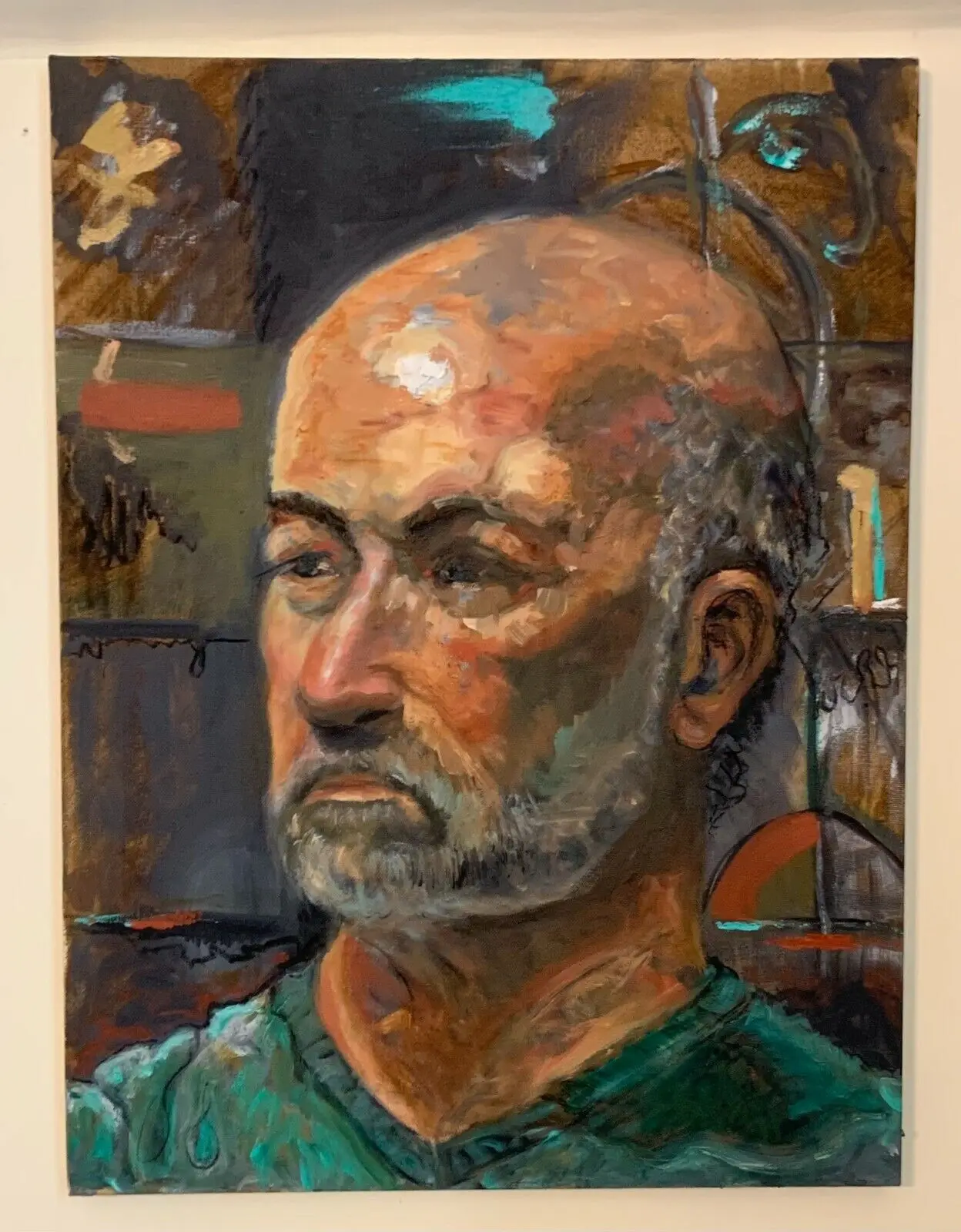 

100%Handmade Oil painting on Canvas Signed, Art, Man, Portraits