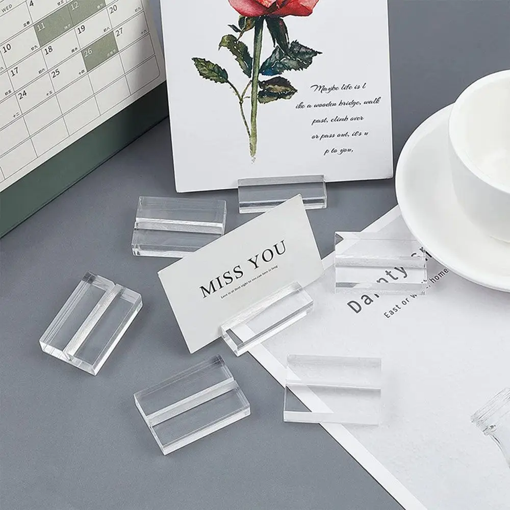 Acrylic Stands Place Card Holders Table Number Stands for Table Wedding Photos Office Home Decor