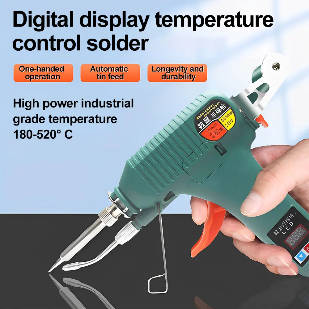 80W 120W Digital Handheld Soldering Gun US 110V/EU 220V Adjustable ...