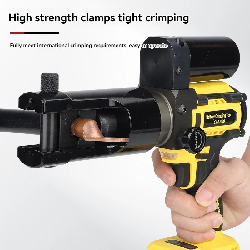 Cm300 Small Portable Electric Hydraulic Crimping Pliers Lithium Battery Copper Aluminum Terminal Charging Crimping Electricians 2