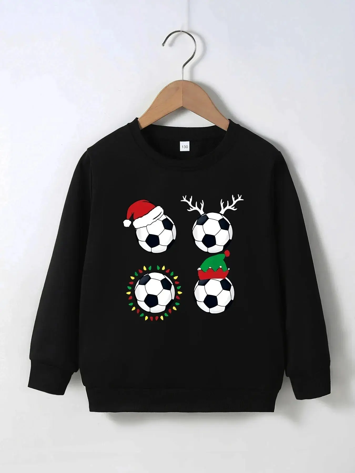 Children Crewneck Sweatshirt For Autumn And Winter Soft And Comfortable For Boys Girls 7-15 Years Old