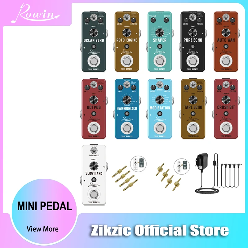 RowinDigitalGuitarPedalsReverbOceanVerbOctpusAutoWah