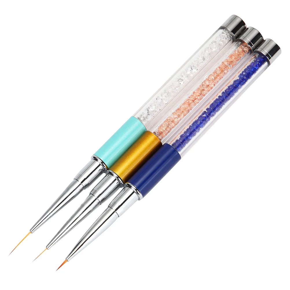 페인팅용 도트 스틱 3개 매니큐어 브러쉬 네일 펜 아트 펜 디테일 키트