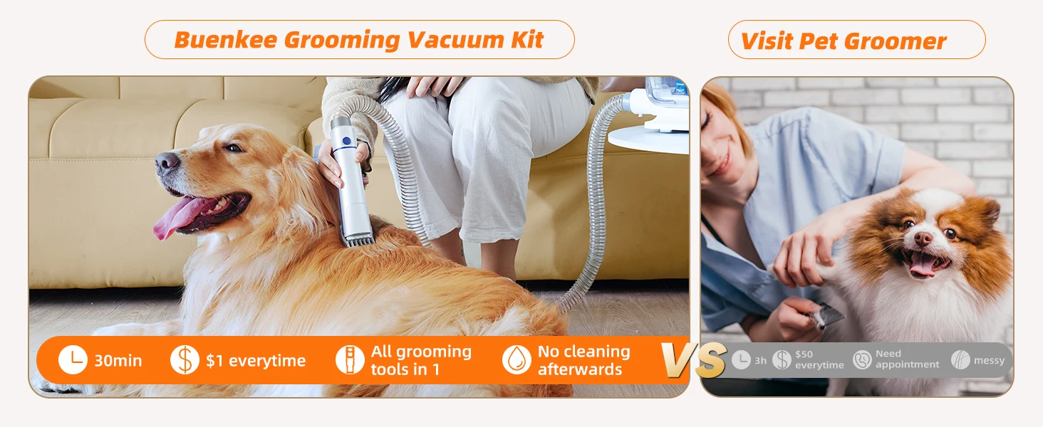 Grooming Vacuum VS Vist Groomer