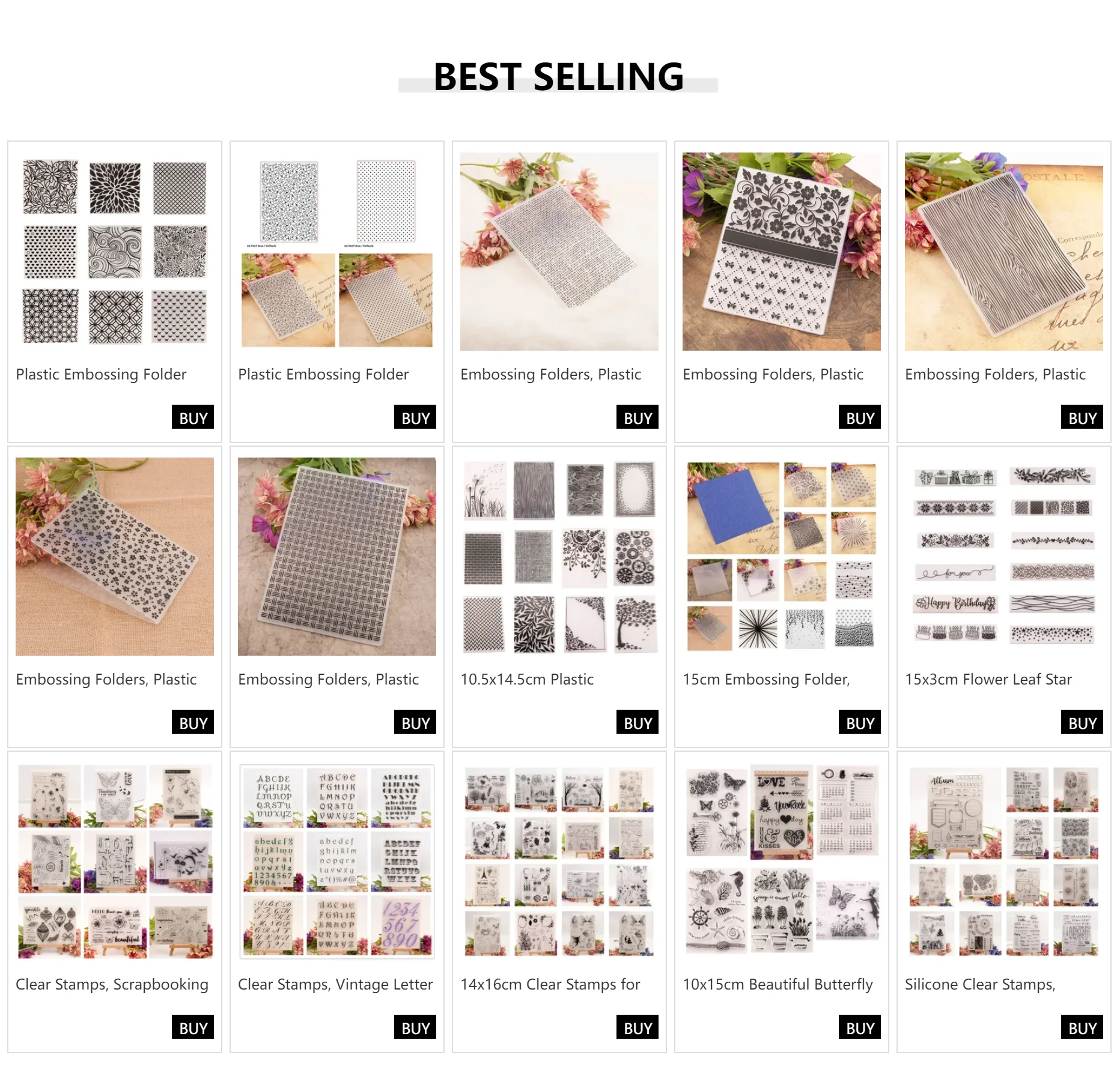 Description Picture 2 of item10.5x14.5cm Plastic Embossing Folder DIY Craft Template Molds Stamp Stencils Scrapbook Paper Cards Photo Album Making