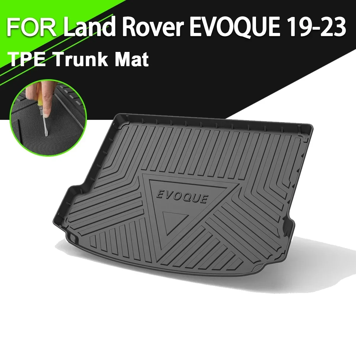 

Car Rear Trunk Cover Mat TPE Waterproof Non-Slip Rubber Cargo Liner For Land Rover EVOQUE DISCOVERY RANGE ROVER VELAR