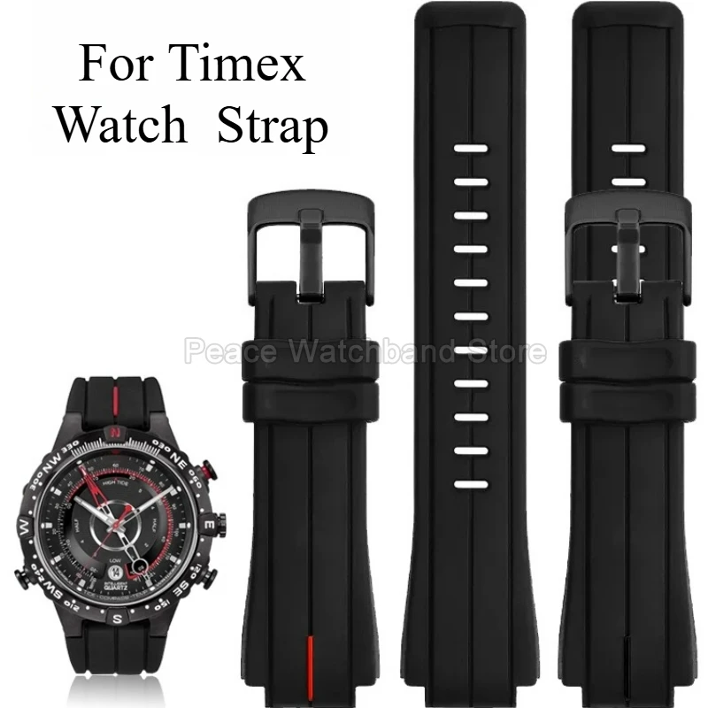 Colorfast Smooth-Textured Silicone Watchband with Convex Interface