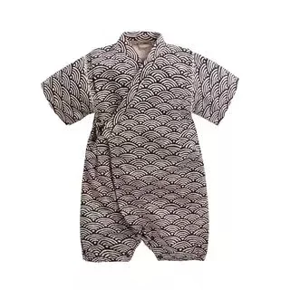 0-24M Kimono baby clothes japanese style kids clothes girls romper retro bathrobe uniform clothes infants pajamas floral Costume black baby bodysuits	 Baby Rompers