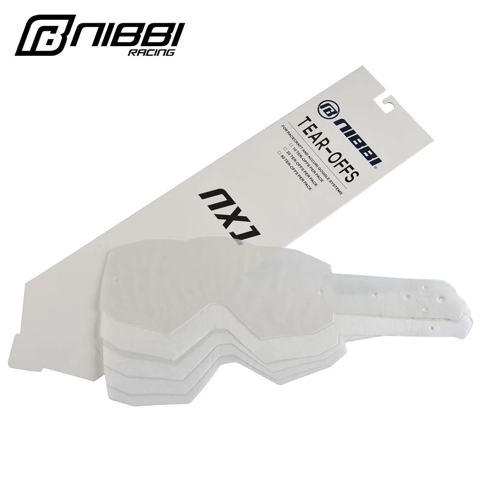 NIBBI NX1+ Standard Goggles Tearoffs 10 Pack