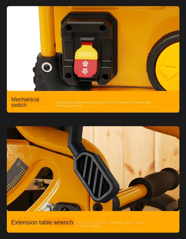 8 Inch Dust-Free Wood Circular Saw 1500w Woodworking Electric Cutting Tool Multi